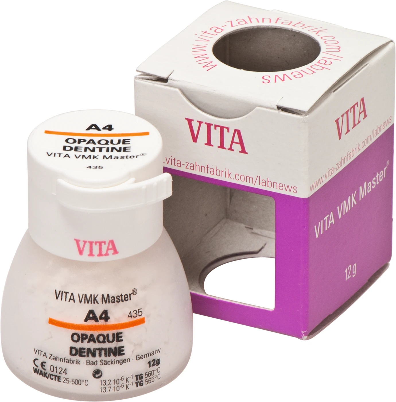 VITA VMK Master® VITA classical A1-D4® Dose 12 g Pulver opaque dentin A4 VITA VMK Master® VITA classical A1-D4® Dose 12 g Pulver opaque dentin A4