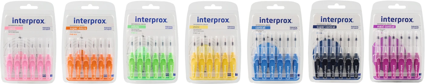 interprox® Packung 6 Stück rosa, Ø 0,7 mm, nano