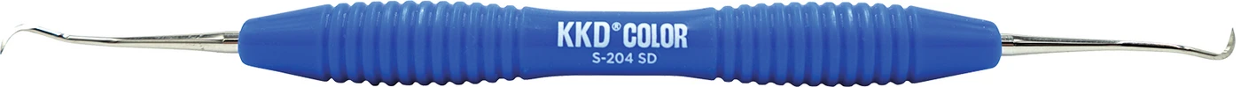 KKD® COLOR Scaler Stück blau, für Front- und Seitenzähne, mit ergonomischem Silicongriff