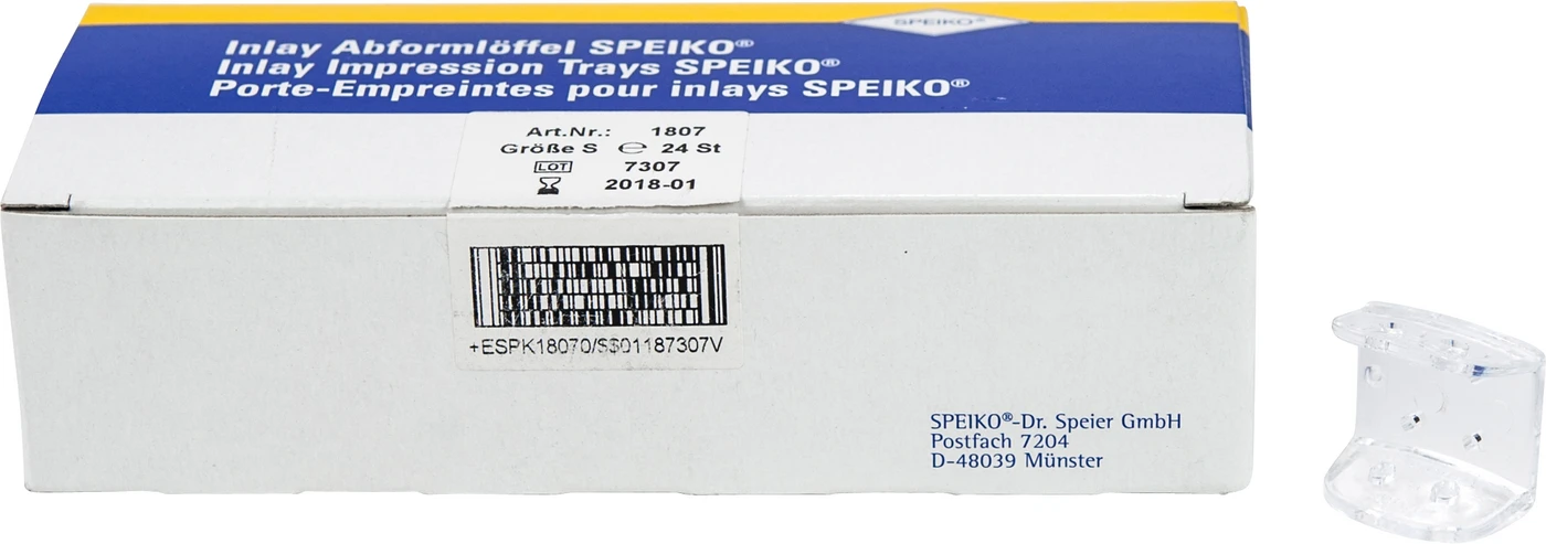 Inlay Abformlöffel SPEIKO® Packung 24 Stück S, 2,4 cm