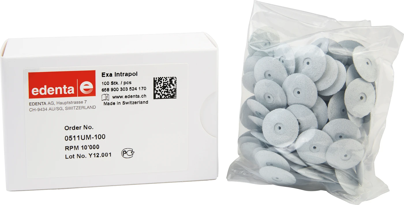 Exa Intrapol Packung 100 Stück unmontiert, weiß fein, Figur 303, 3 mm, ISO 170