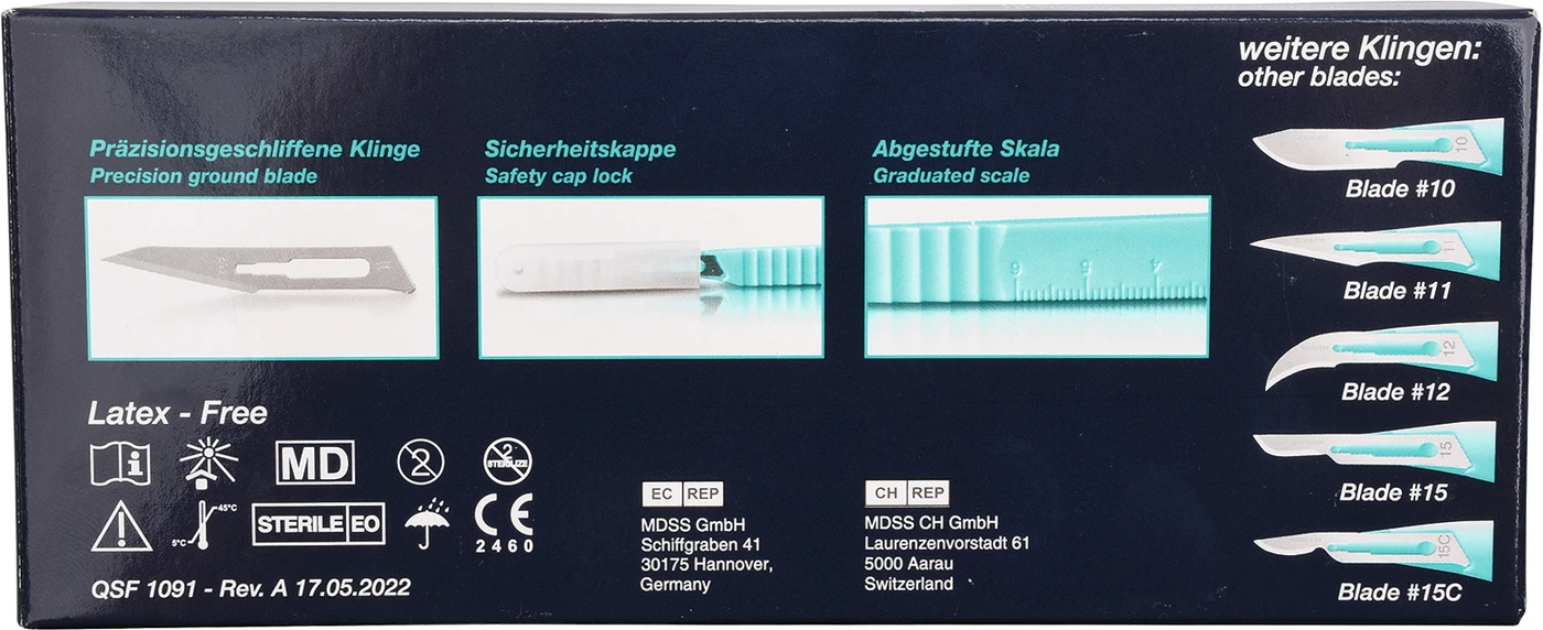 Einmalskalpelle Packung 10 Stück Figur 10