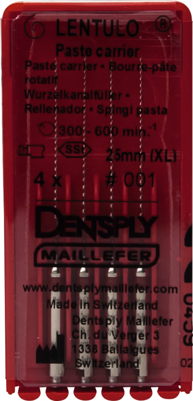 Wurzelkanalfüller "LENTULO®" Packung 4 Stück 25 mm, Gr. 1