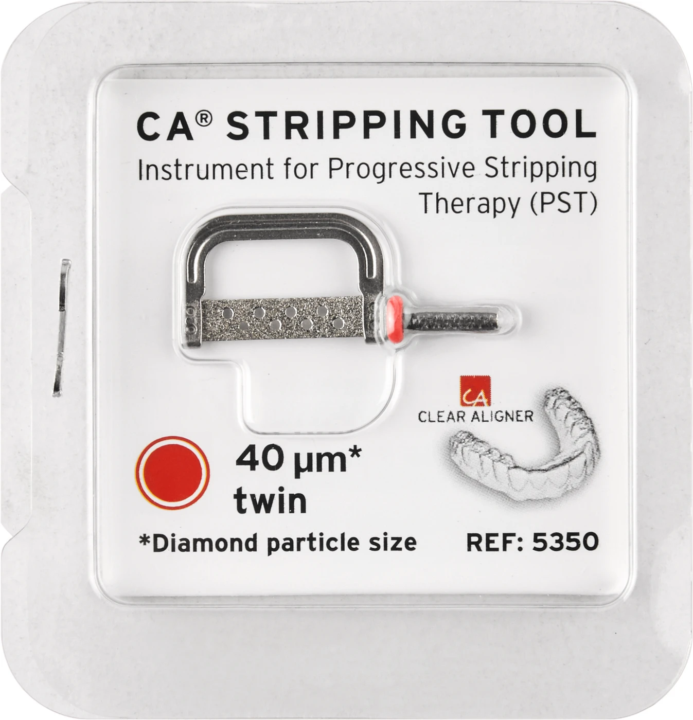 CA® Stripping Tools Stück rot, 40 µm, beidseitig diamantiert