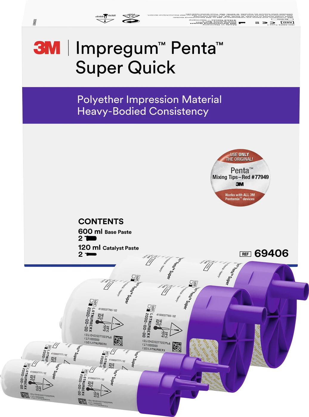 Impregum™ Penta™ Super Quick Refillpackung 2 x 300 ml Basispaste, 2 x 60 ml Katalysator Heavy Body