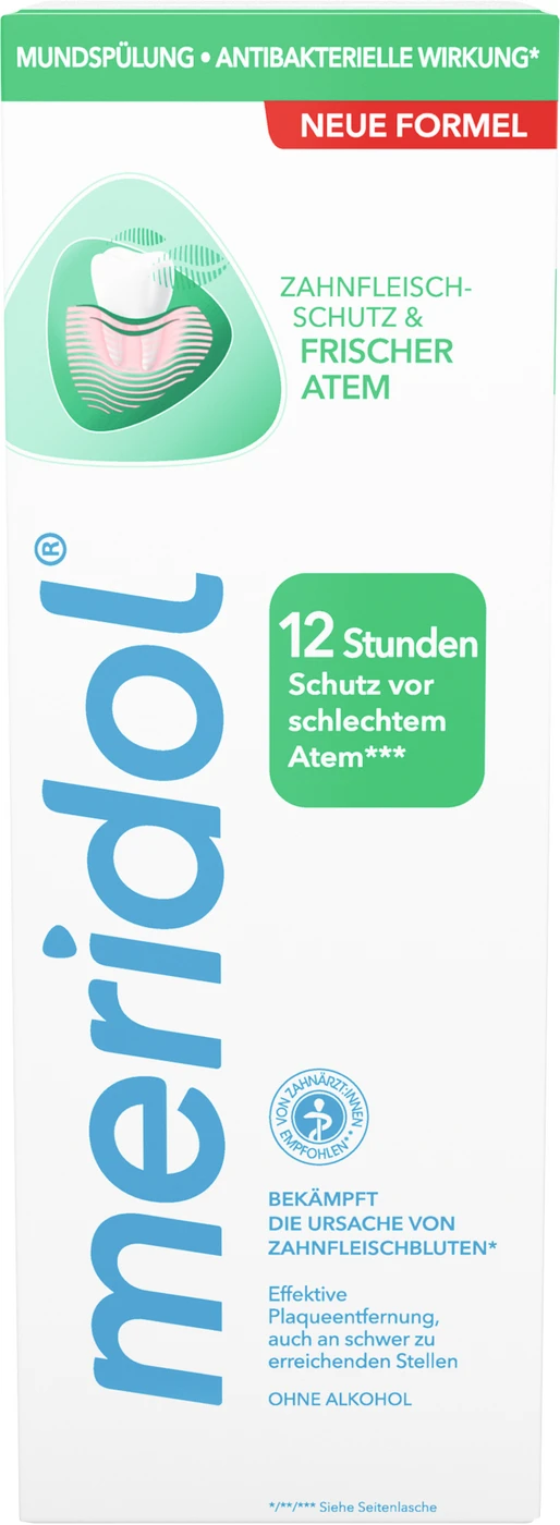 meridol® ZAHNFLEISCHSCHUTZ & FRISCHER ATEM Mundspülung Flasche 400 ml meridol® ZAHNFLEISCHSCHUTZ & FRISCHER ATEM Mundspülung Flasche 400 ml