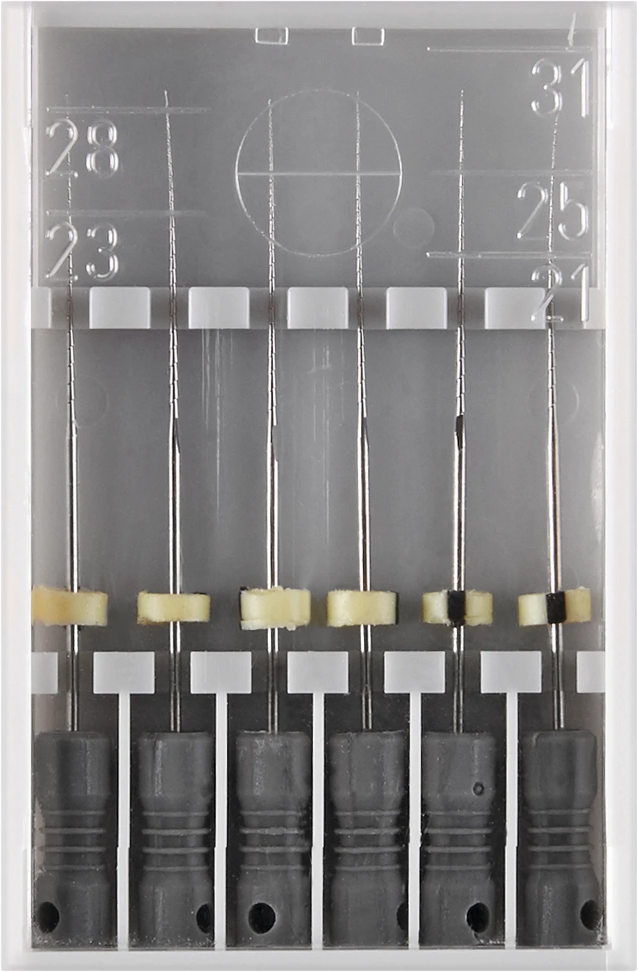Hedströmfeilen 174 Packung 6 Stück schwarz, 31 mm ISO 008
