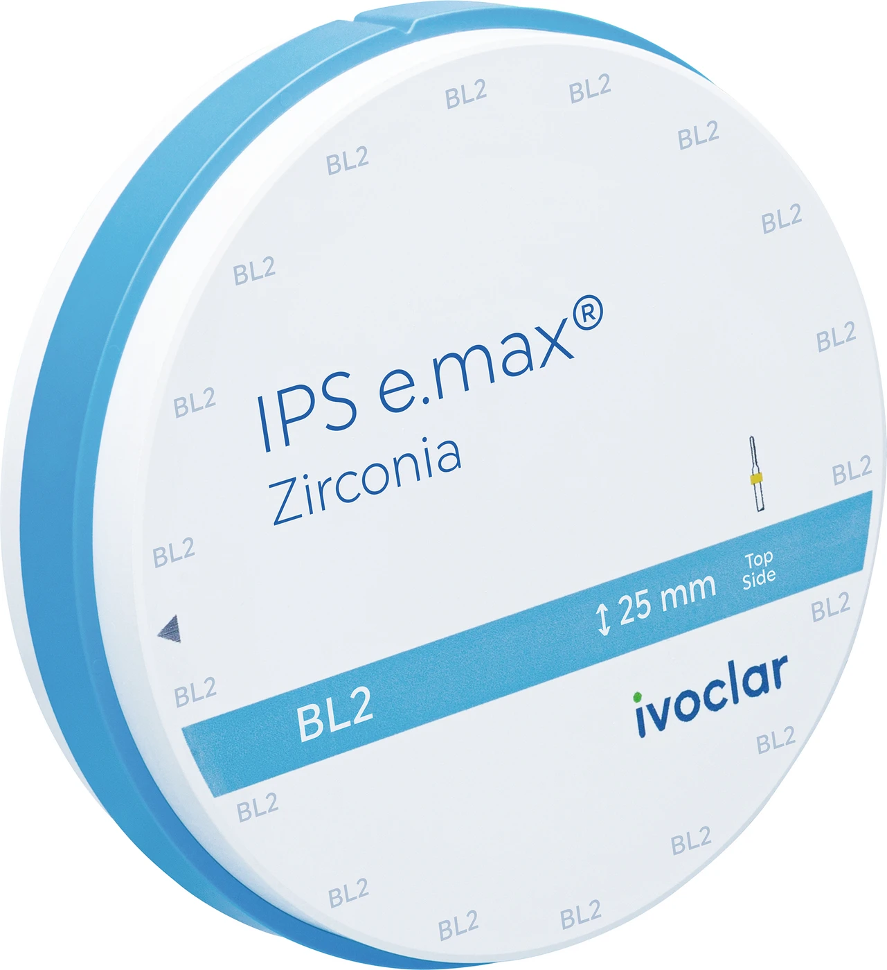 IPS e.max Zirconia Stück Ø 98,5 mm, H: 25 mm, BL2