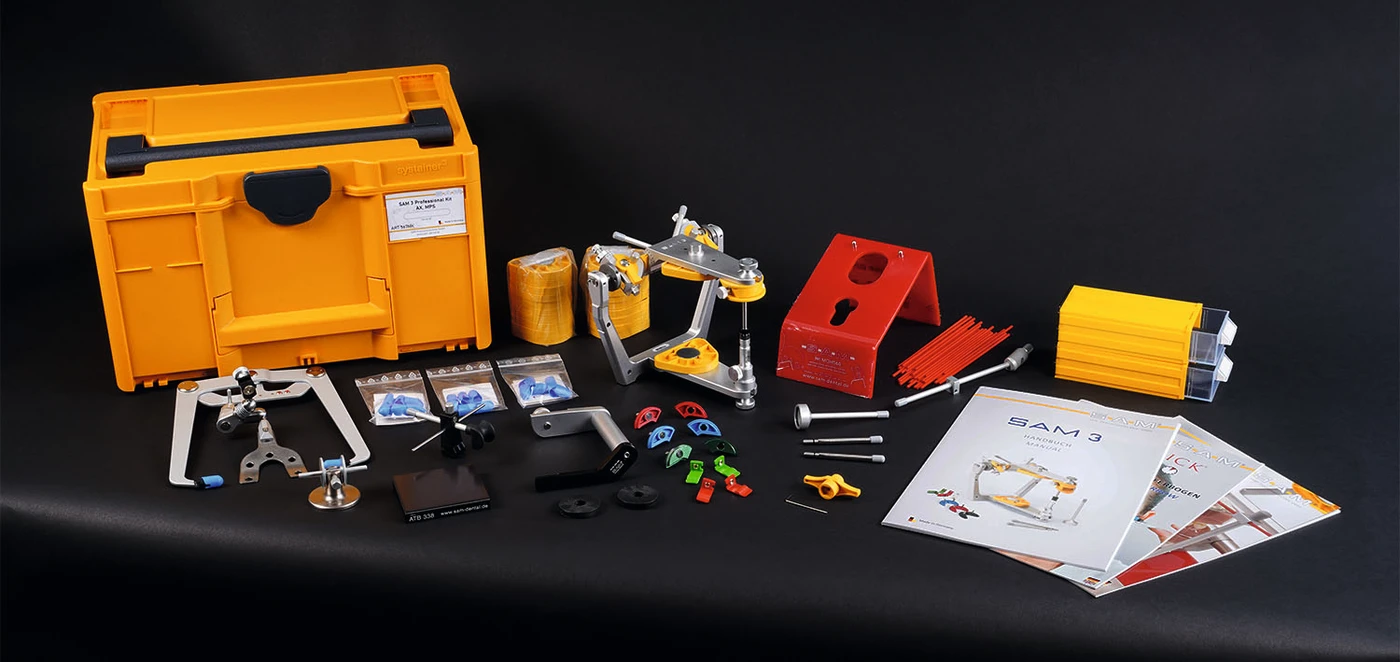 Artikulator SAM® 3 Basic Professional Kit-AX für MPS-Magnetmontageplatten-System