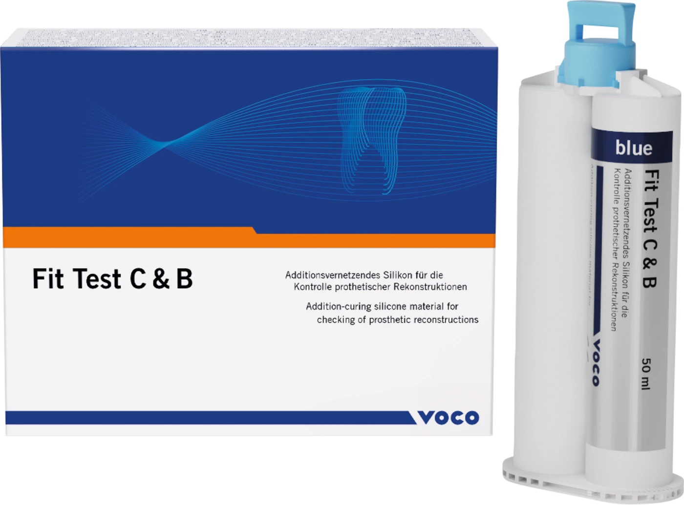 Fit Test C&B Packung 50 ml Kartusche inklusive Mischkanülen