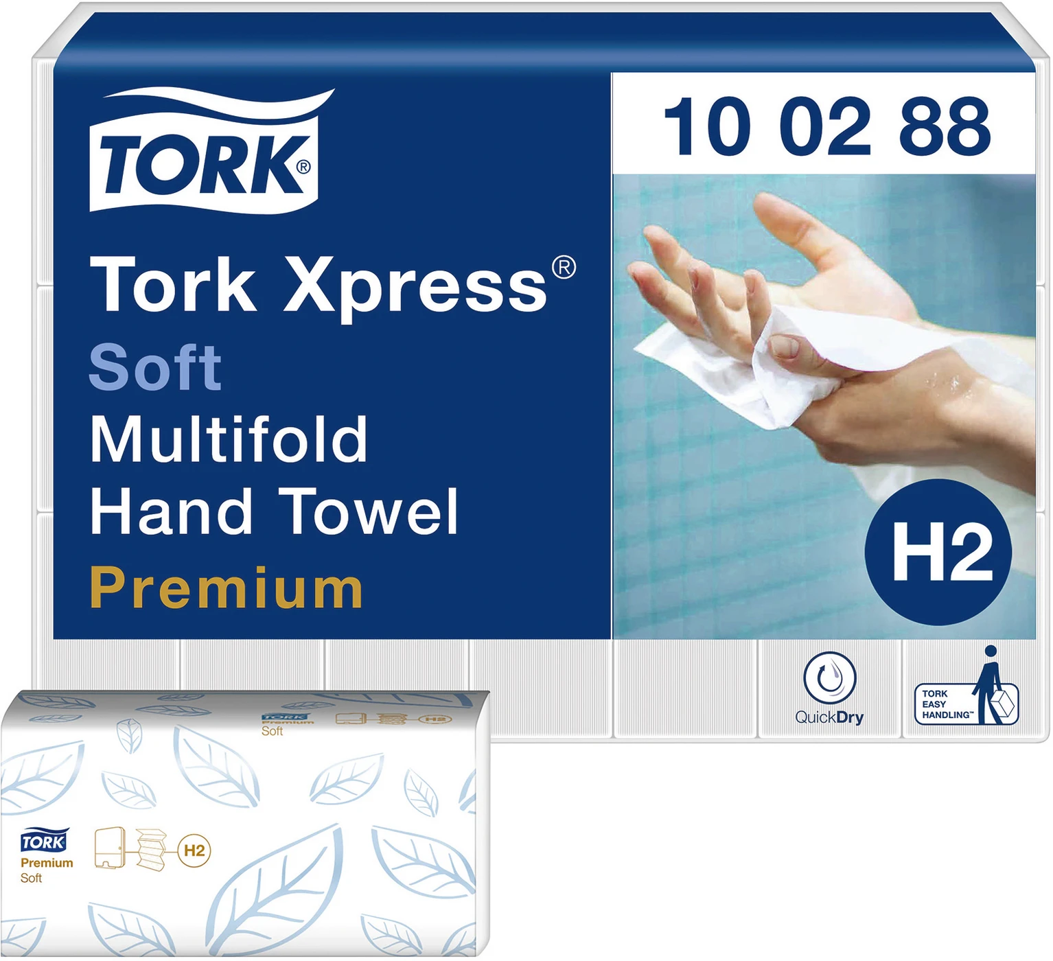 TORK® Xpress® weiche Multifold (Interfold) Handtücher H2 System Karton 21 x 110 Stück