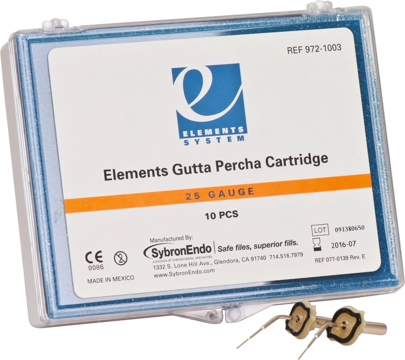Gutta Percha Packung 10 Stück 25 GA, light