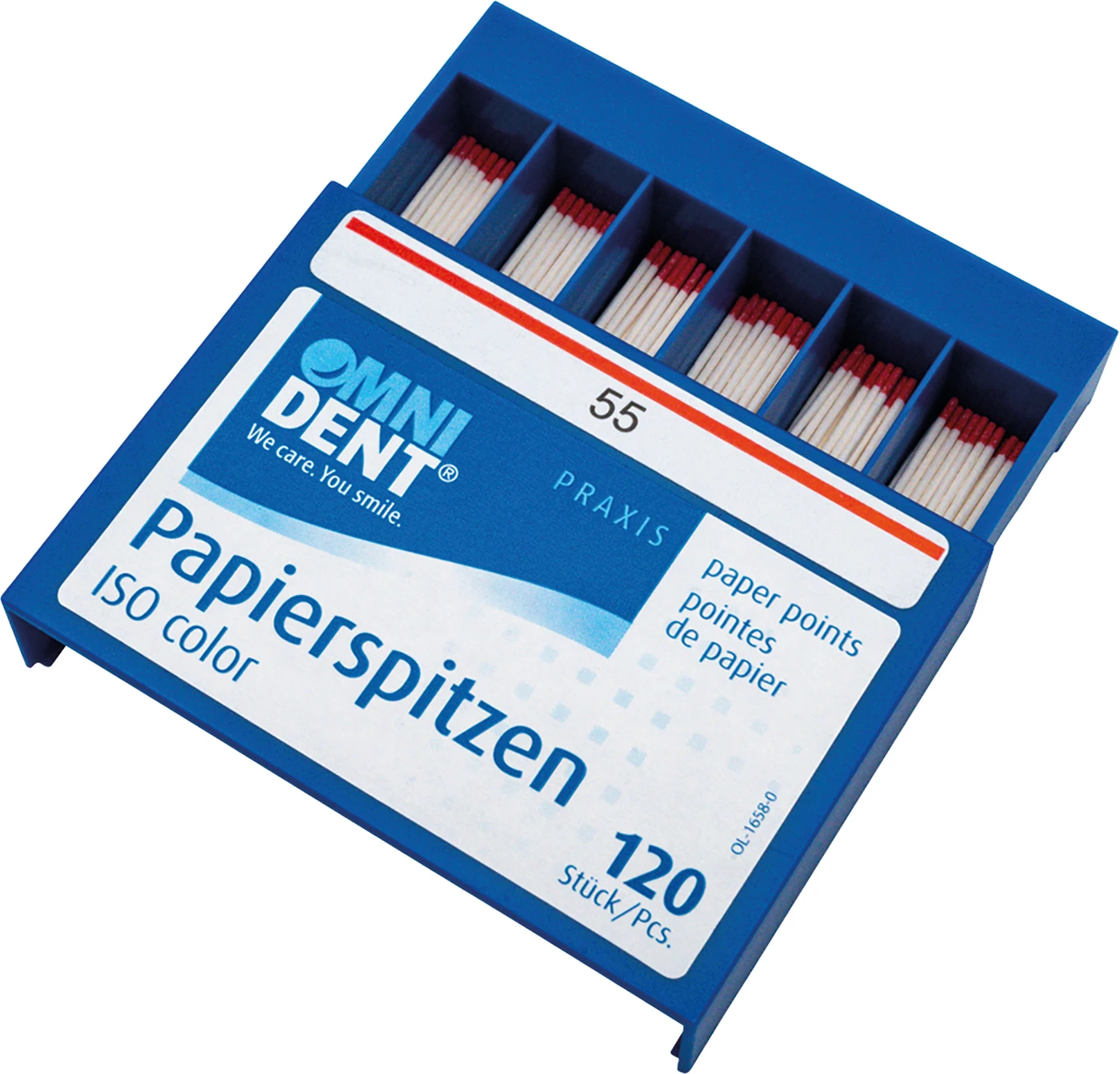 Papierspitzen Packung 120 Stück ISO 055