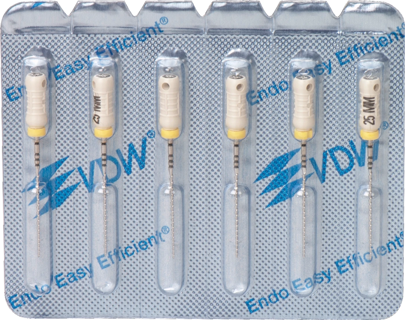 STERILE Hedstroem Feilen Blisterpackung 6 Stück 25 mm ISO 045