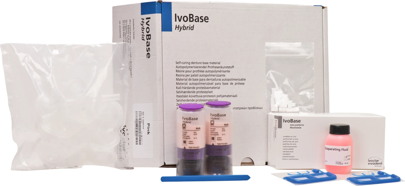 IvoBase® Hybrid Kapsel Set 20 vordosierte Kapseln pink