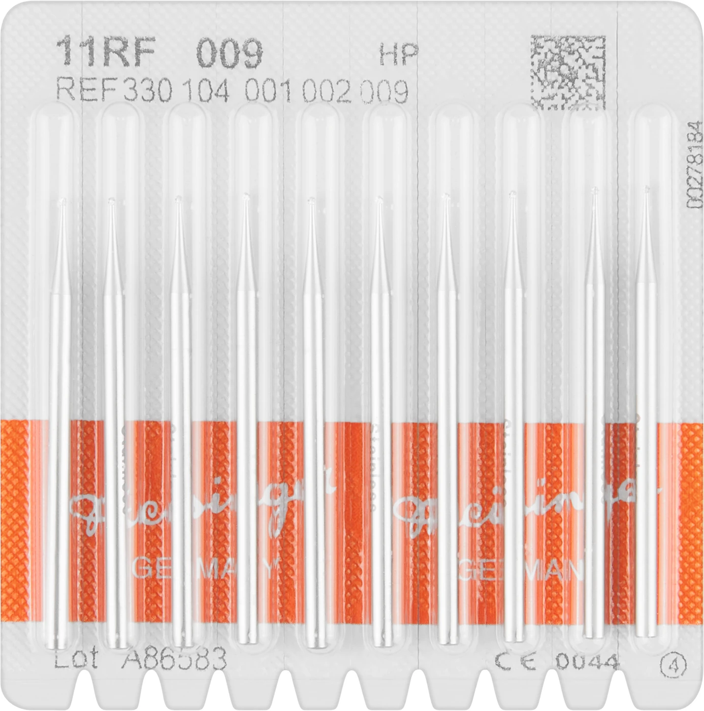 Stahlbohrer 11RF Packung 10 Stück HP, Figur 001, ISO 009