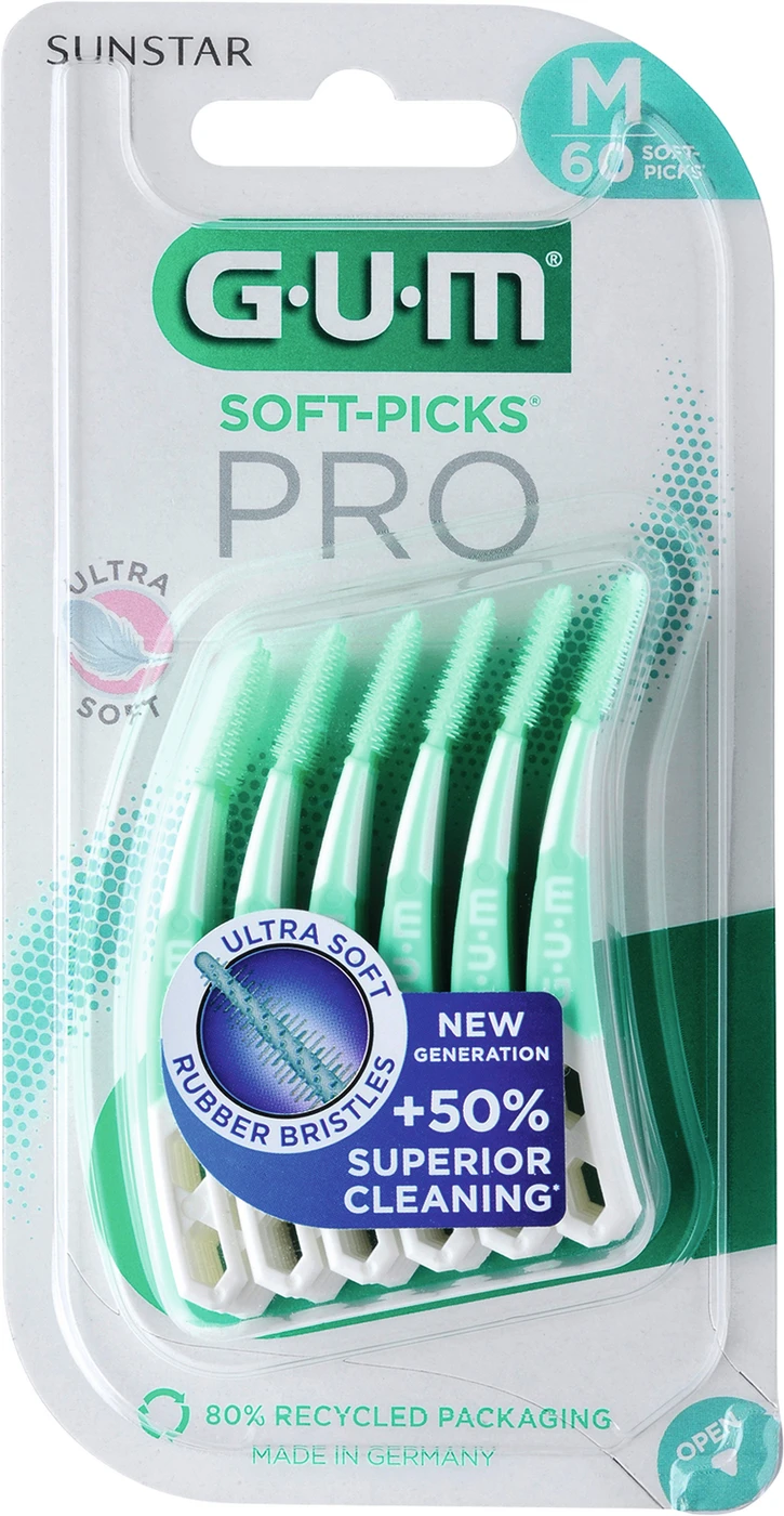 GUM® SOFT-PICKS® PRO Blisterpackung 60 Stück medium GUM® SOFT-PICKS® PRO Blisterpackung 60 Stück medium