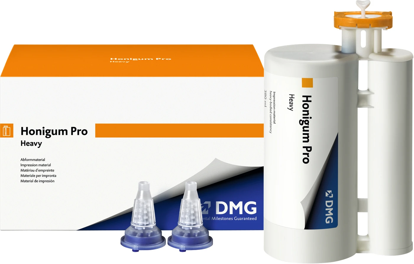 Honigum Pro Heavy Packung 380 ml Doppelkartusche, 10 MixStar-Tips Honigum Pro Heavy Packung 380 ml Doppelkartusche, 10 MixStar-Tips