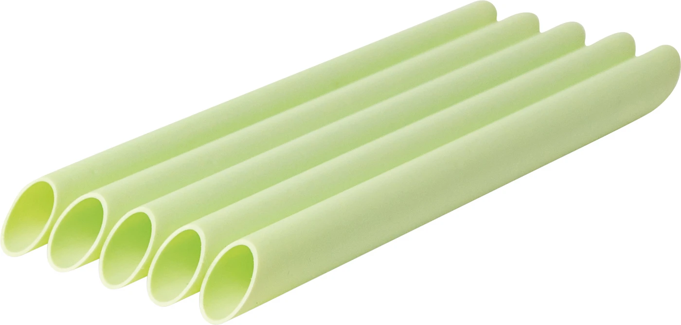 Scantube® Bio Packung 100 Saugschläuche natur grün, 135 mm