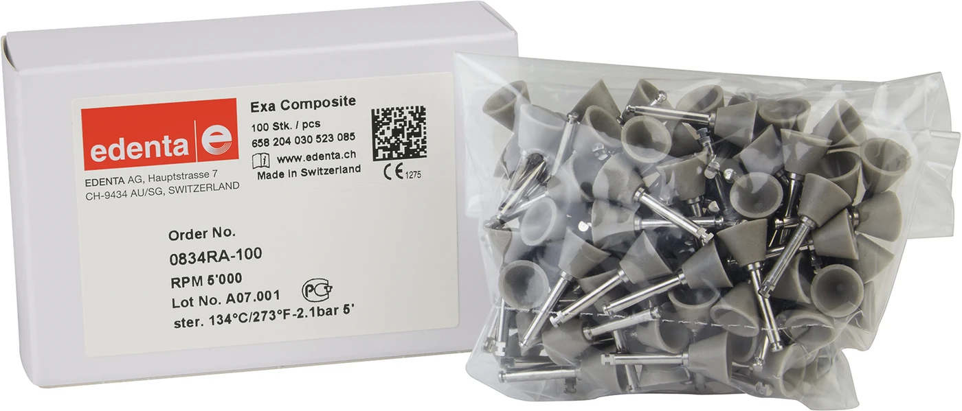 Exa Composite Packung 100 Stück grau, RA, Figur 030, 7 mm, ISO 085