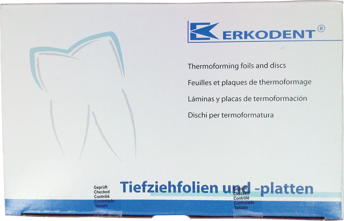Erkodur Packung 20 Stück klar, Ø 120 mm, Stärke 0,8 mm