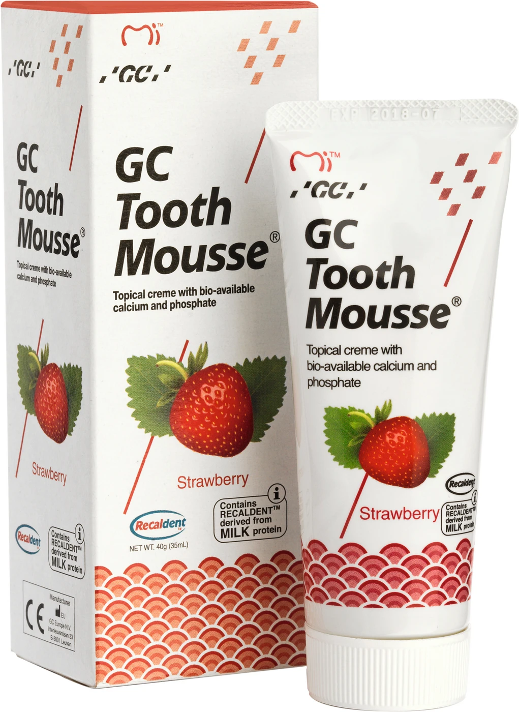 GC Tooth Mousse™ Packung 10 x 40 g Erdbeere
