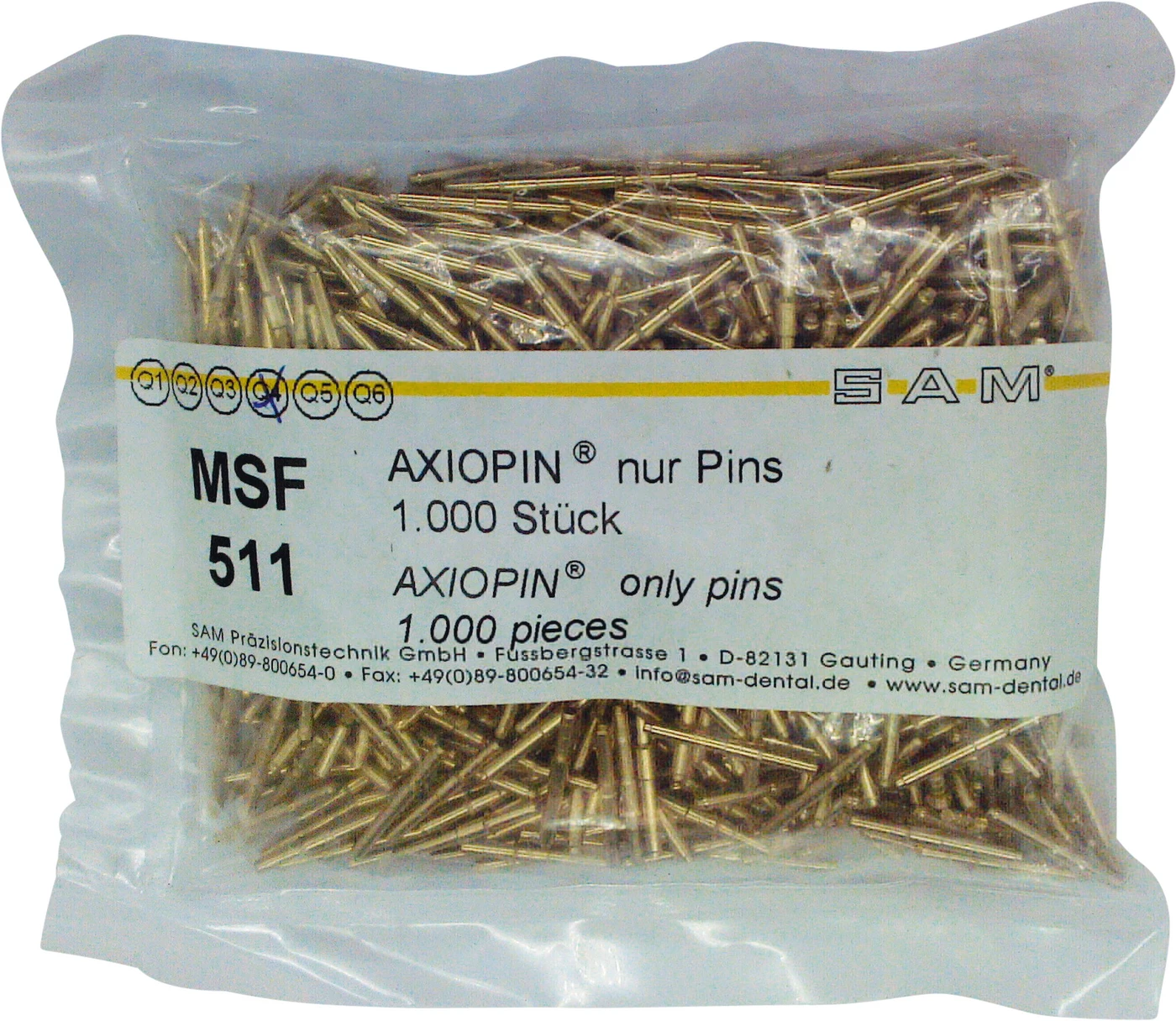 SAM® PIN SYSTEM AXIOPIN® Nachfüllpackung 1.000 Pins