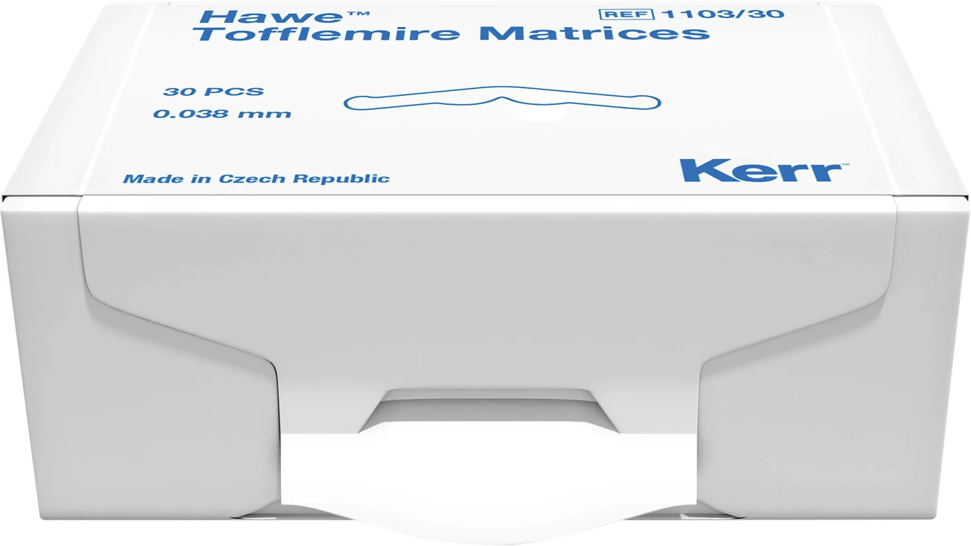 Matrizen nach Tofflemire Packung 30 Stück Stärke 0,038 mm, Nr. 1103/30