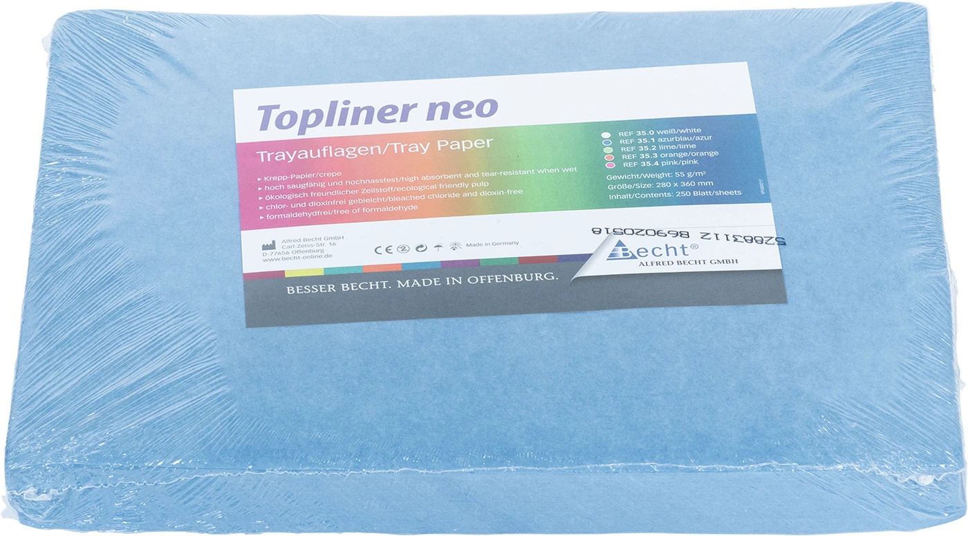 Topliner neo Packung 250 Stück 28 x 36 cm, azur