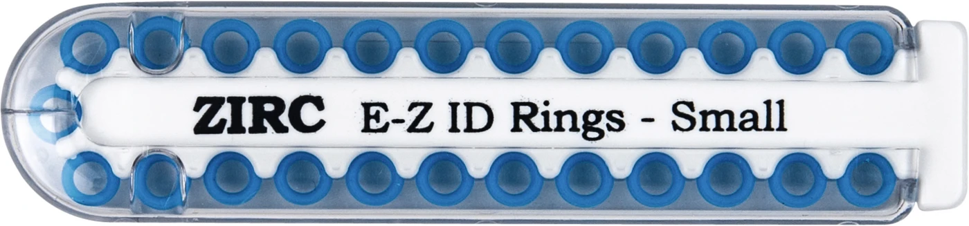 EZ-ID Markierungsringe Packung 25 Stück neonblau, Ø 3 mm