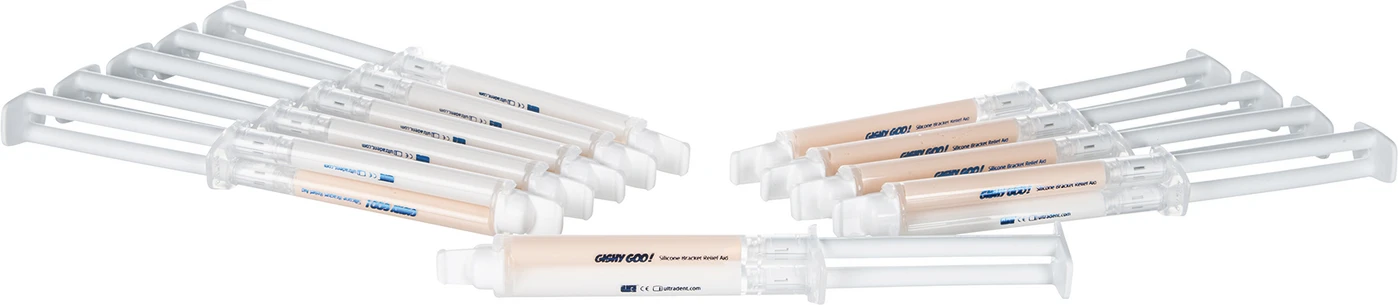 Gishy Goo™ Nachfüllpackung 50 x 5 ml Spritze zahnfarbe