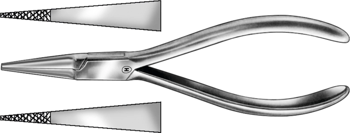 Flachspitzzange nach Langbeck Stück HSL 470-14, 1,5 mm
