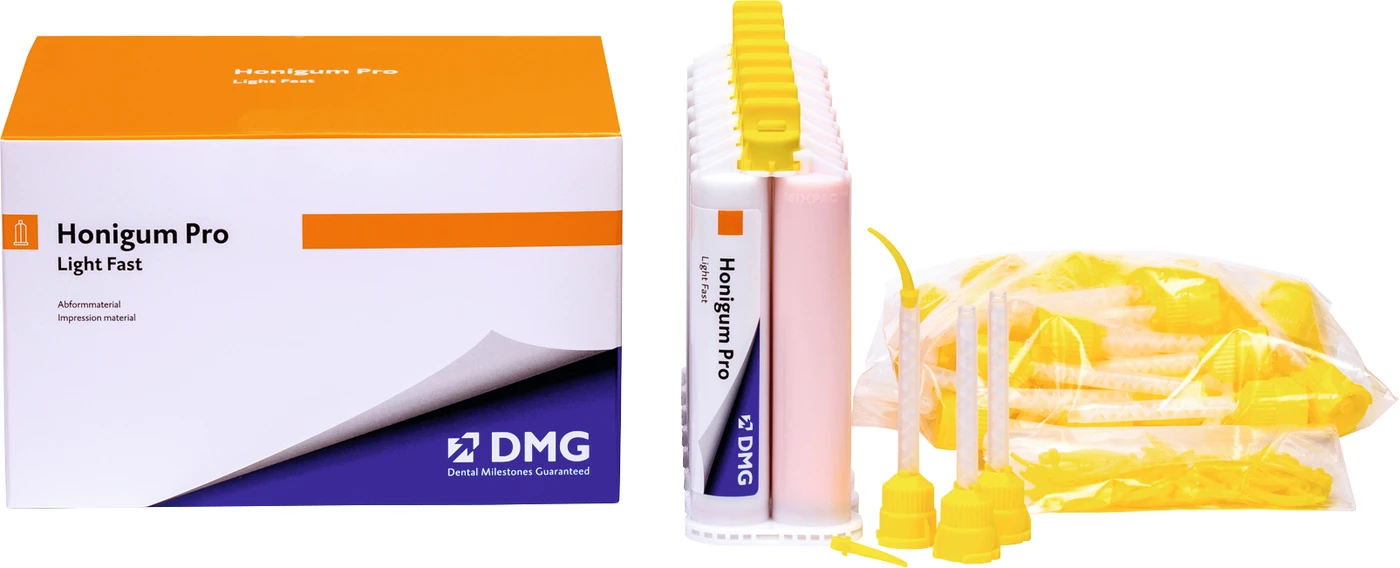 Honigum Pro Light Vorteilspackung 8 x 50 ml Doppelkartusche Fast, Zubehör