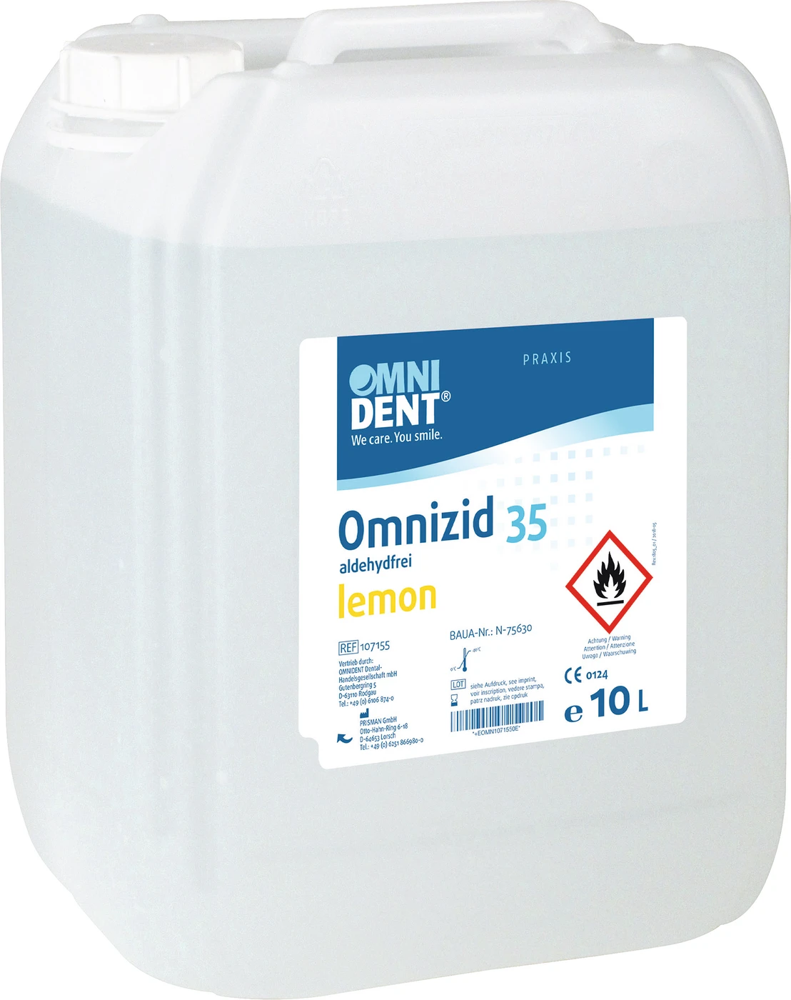 Omnizid 35 Kanister 10 Liter Lemon