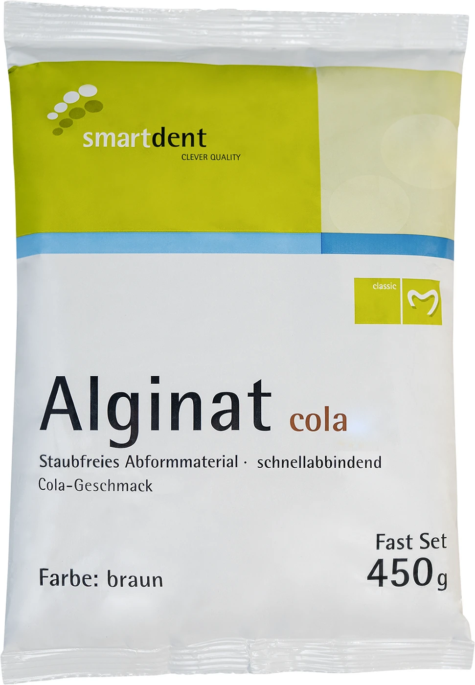 smart Alginat cola braun Beutel 450 g schnellhärtend, mit Colageschmack, braun