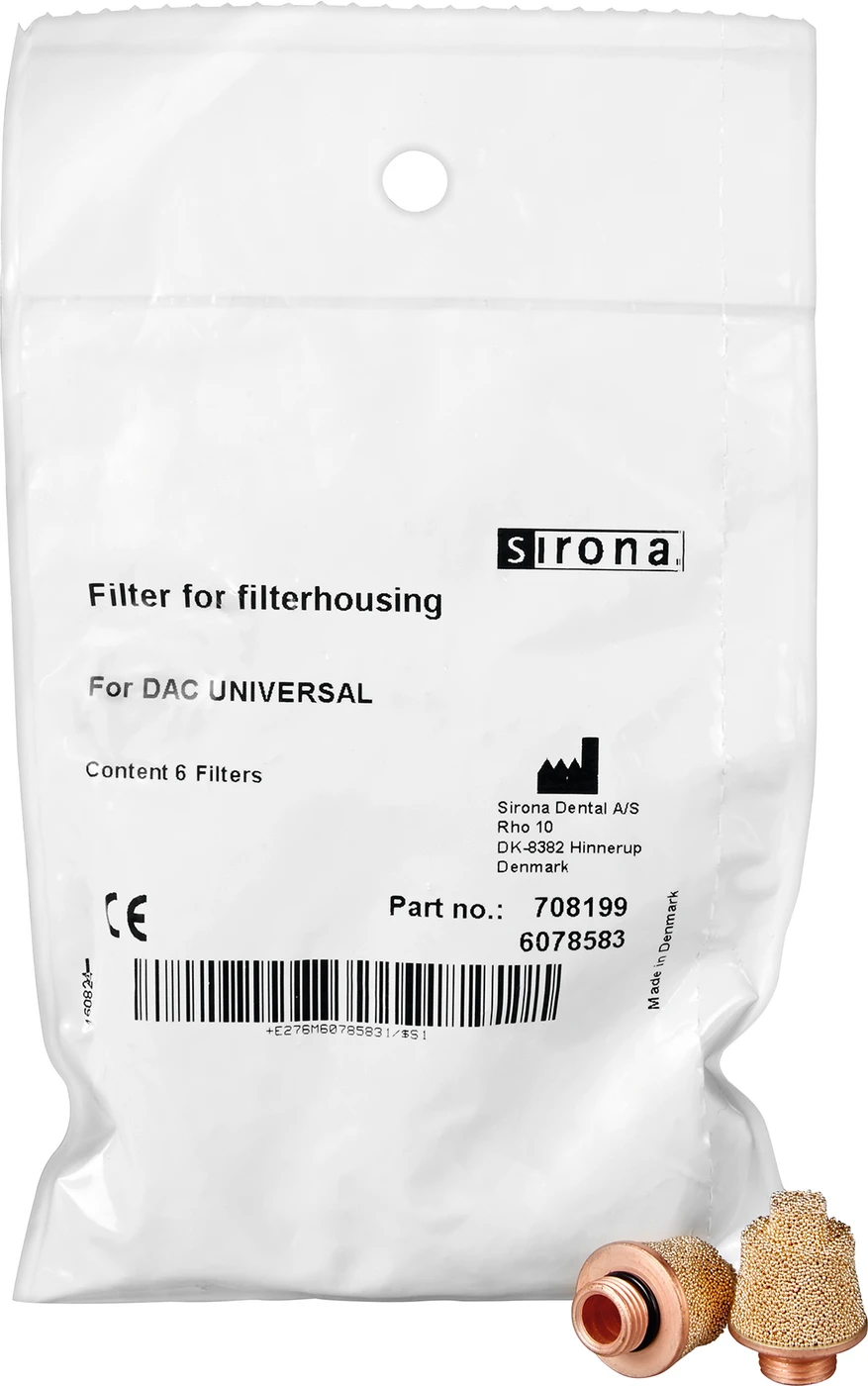 DAC Universal Filter Packung 6 Stück für graues Gerät