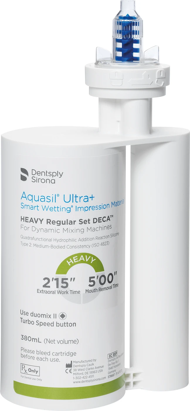 Aquasil® Ultra+ Packung 2 x 380 ml Doppelkartusche DECA Heavy Extended Set, Zubehör, 20 Mischkanülen