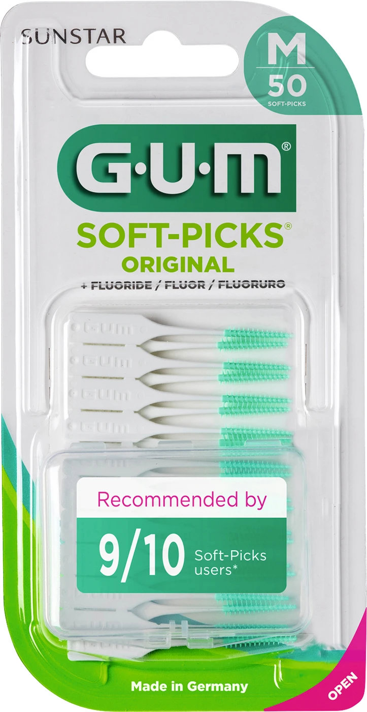 GUM® SOFT-PICKS® Original Blisterpackung 50 Stück medium GUM® SOFT-PICKS® Original Blisterpackung 50 Stück medium