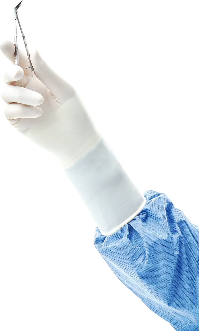 ENCORE® Non-Latex PI Hybrid Packung 50 Paar Handschuhe natur, puderfrei, steril, Größe 5,5