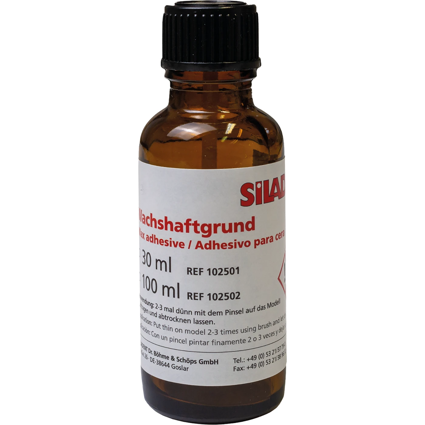 Wachshaftgrund Pinselflasche 30 ml