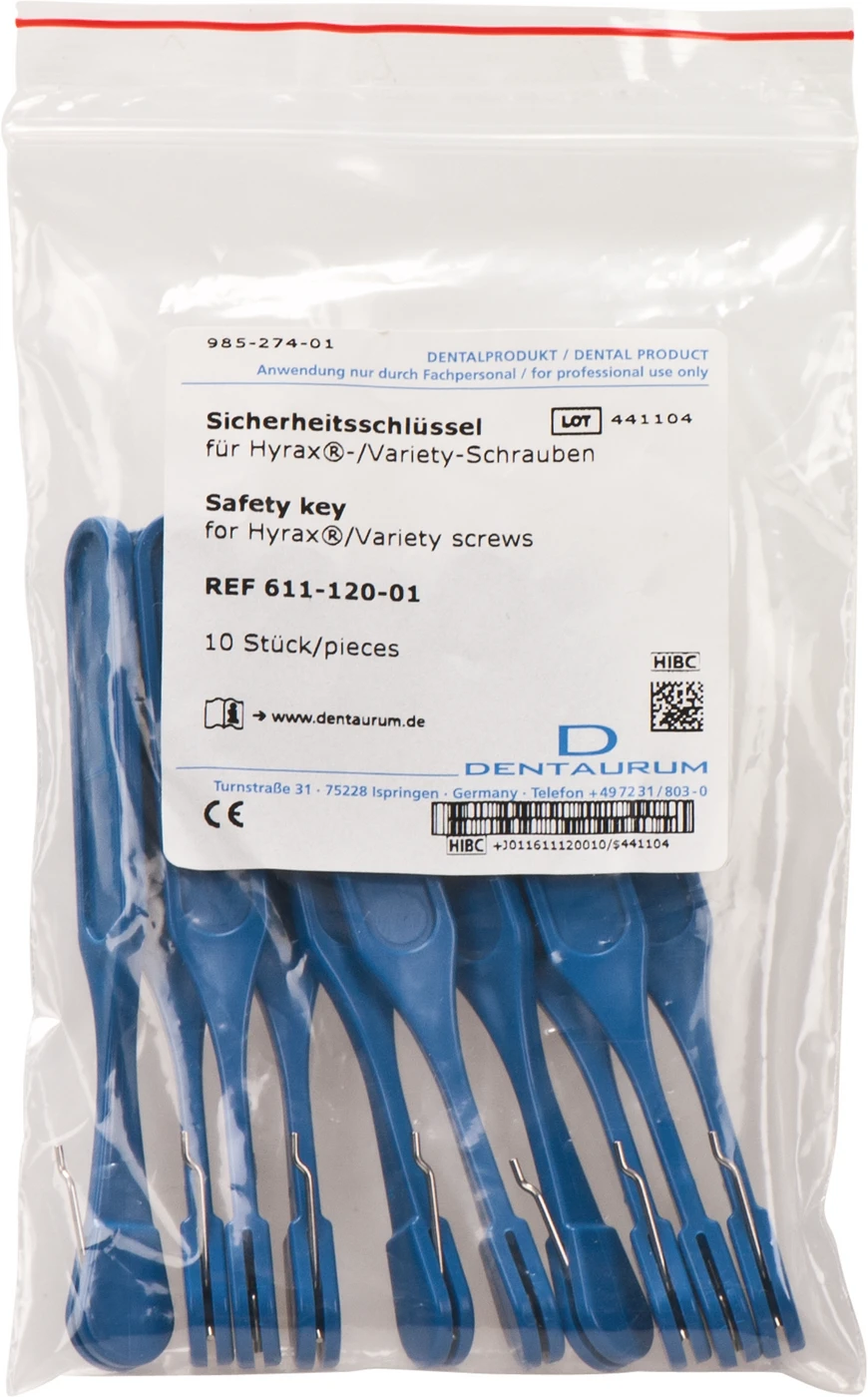 Sicherheitsschlüssel Packung 10 Stück