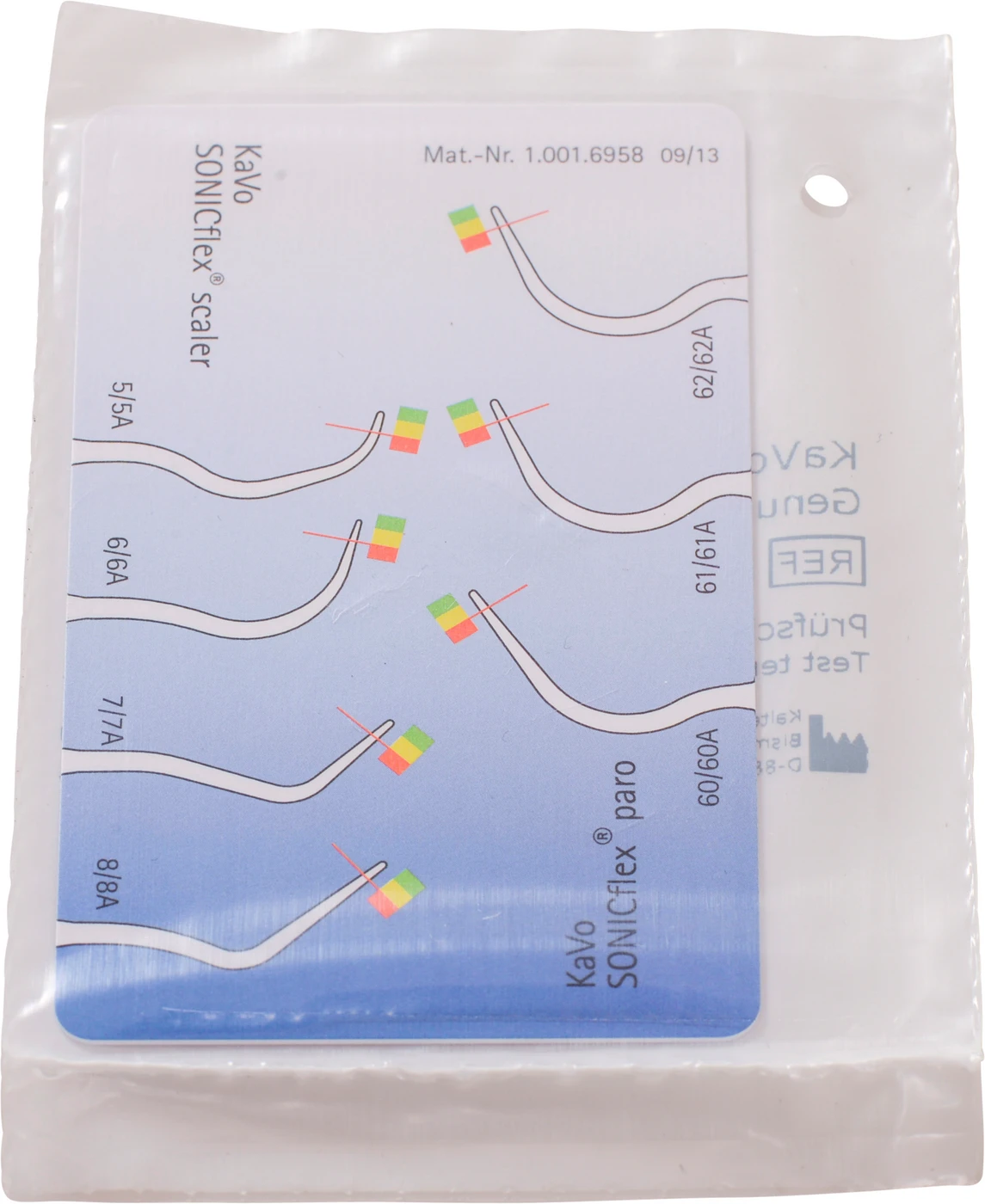 Scaler Tip Verschleißmesskarte Stück für SONICflex