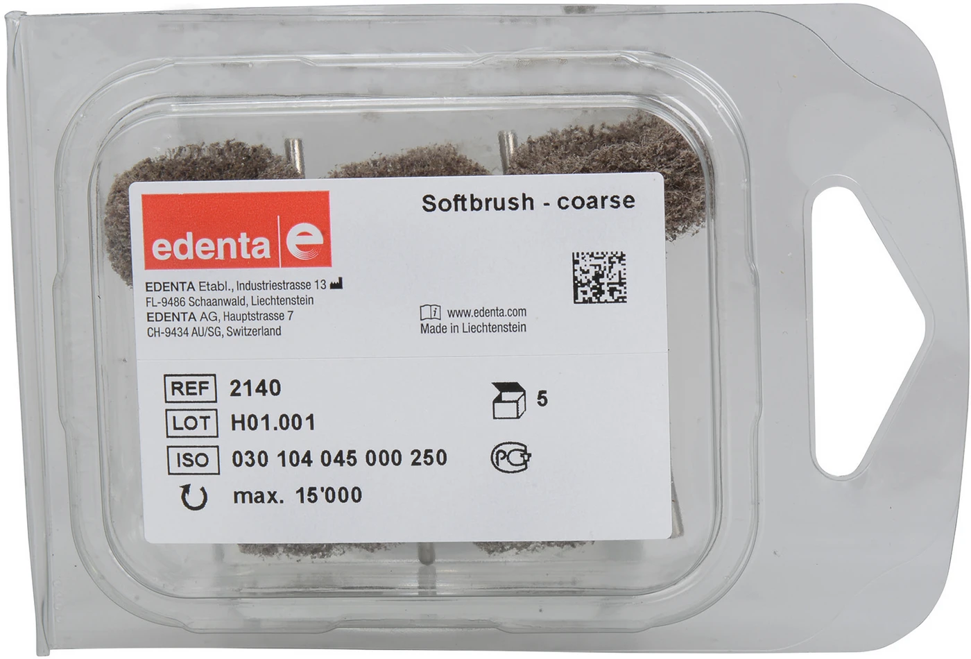 SoftBrush Packung 5 Stück grob, HP, Figur 045, ISO 250