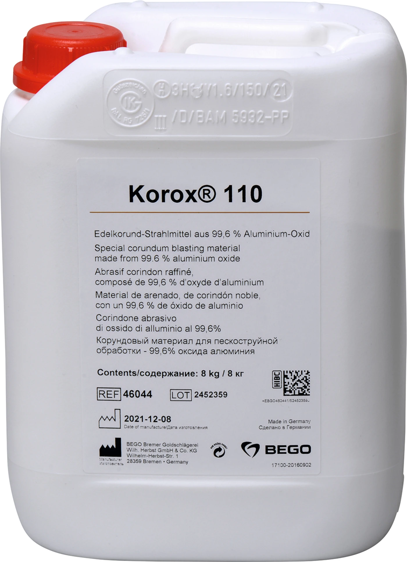 Korox® Packung 8 kg 110 µm