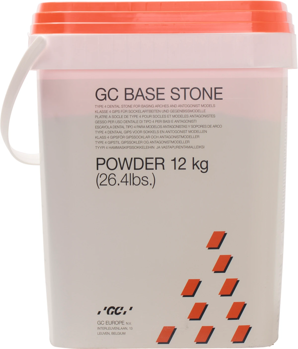 GC Base Stone Eimer 12 kg Gips terracotta red