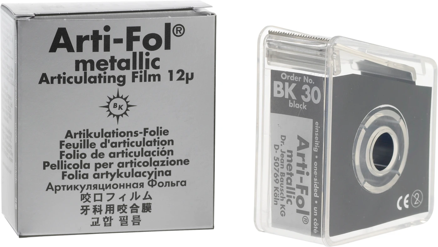 Arti-Fol® metallic 12 µ Spender 20 m   schwarz, 22 mm, einseitig, BK 30