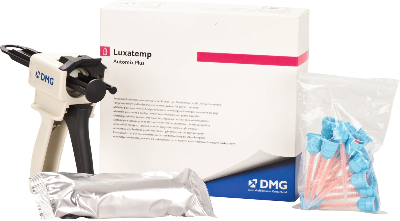 Luxatemp® Plus Einführungspackung 76 g Doppelkartusche A2, Zubehör