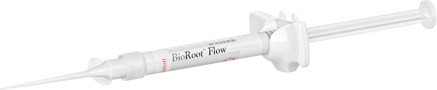 BioRoot Flow Set 2 g Spritze Wurzelkanal-Sealer, 1 Fingergriff, 20 intra-orale Spitzen