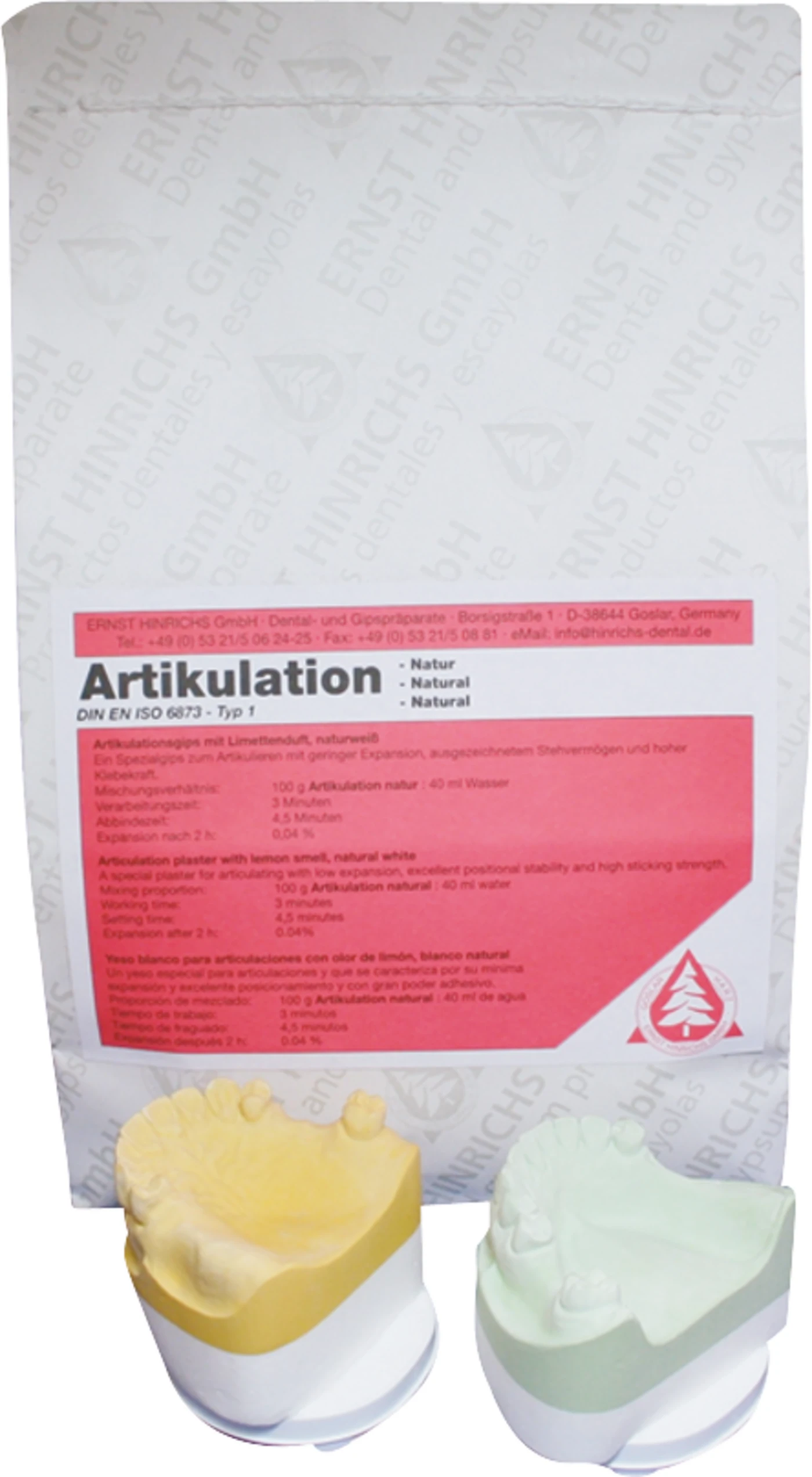 Artikulationsgips - natur Sack 25 kg Atikulationsgips