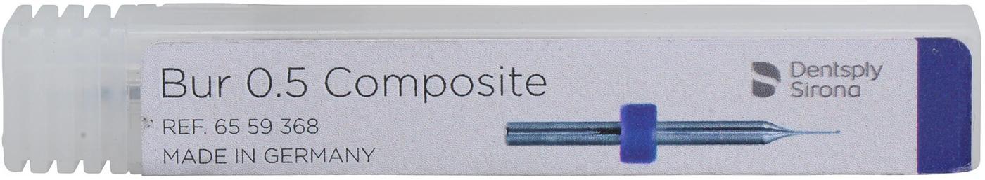 Schleifer und Fräser für inLab MC X5 Stück 0,5 mm, blau, Composite